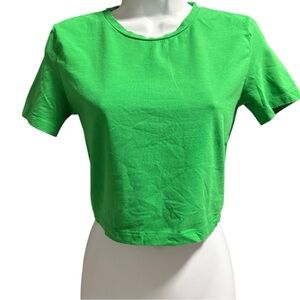 Zara Vibrant Green Crop Top